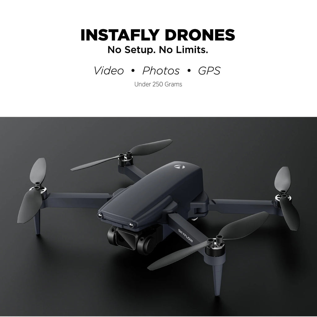Skyflow GPS Foldable 4K UHD Aerial Drone for Adults with Live Video Feed & 5" Touchscreen Remote