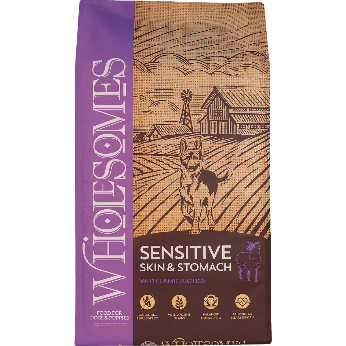 Sensitive Lamb & Brown Rice Dry Dog Food - All Lifestages, Kibble - 1 Count — Residential Use, Standard Application