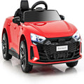 Kids Ride on Car, Licensed Audi RS E-Tron GT 12V Electric Vehicle with Remote Control, Battery Powered Toddlers Toy with Spring Suspension, Headlights, Music, MP3, USB, TF (Red)