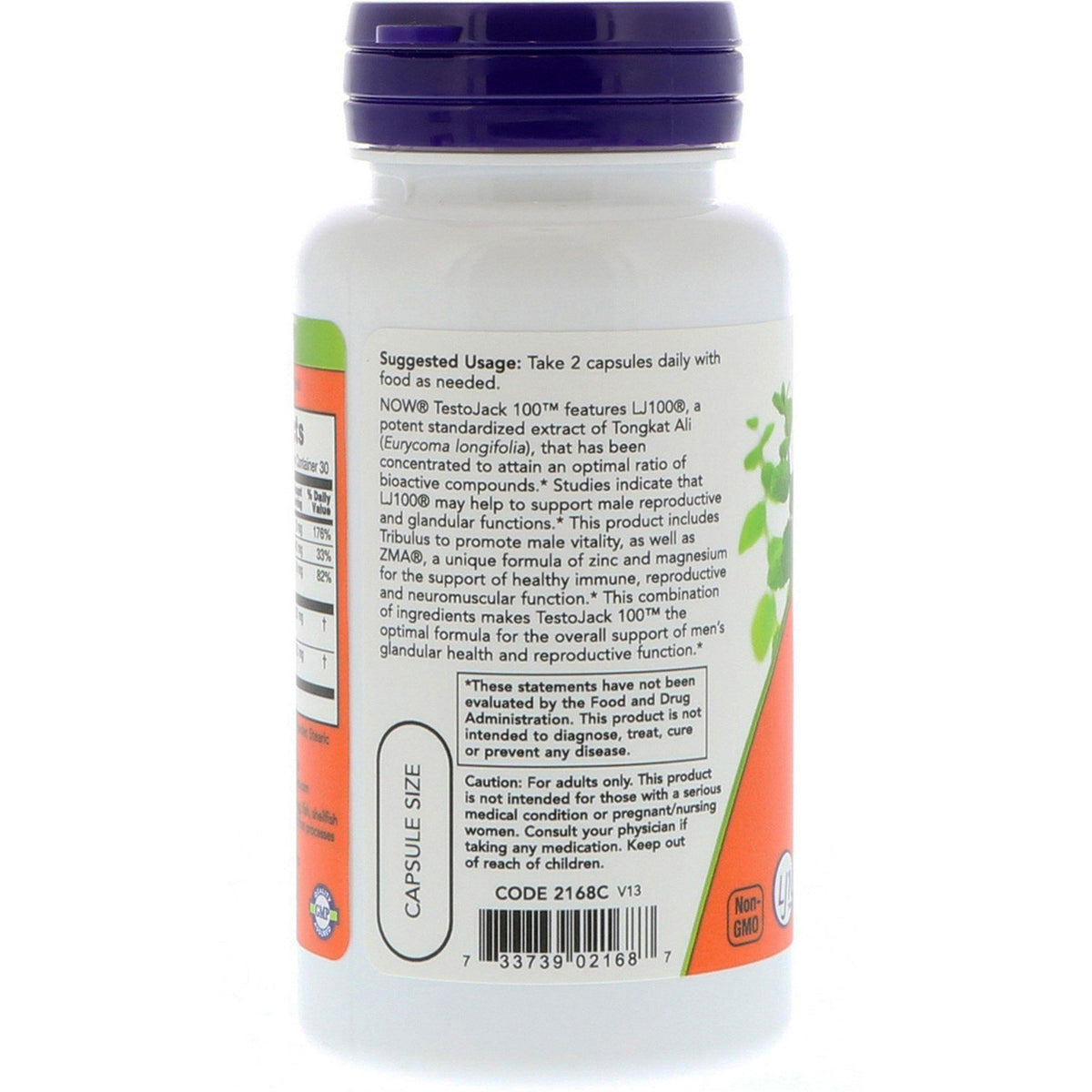 Now Foods Testojack 100 - 60 Veg Capsules
