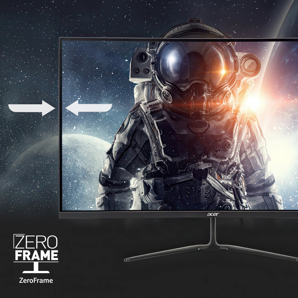 Nitro ED0 Series Gaming Monitor 27" 1920 X 1080) Curved Full HD Widescreen with AMD Freesync Technology, 180Hz ED270R S3Biip
