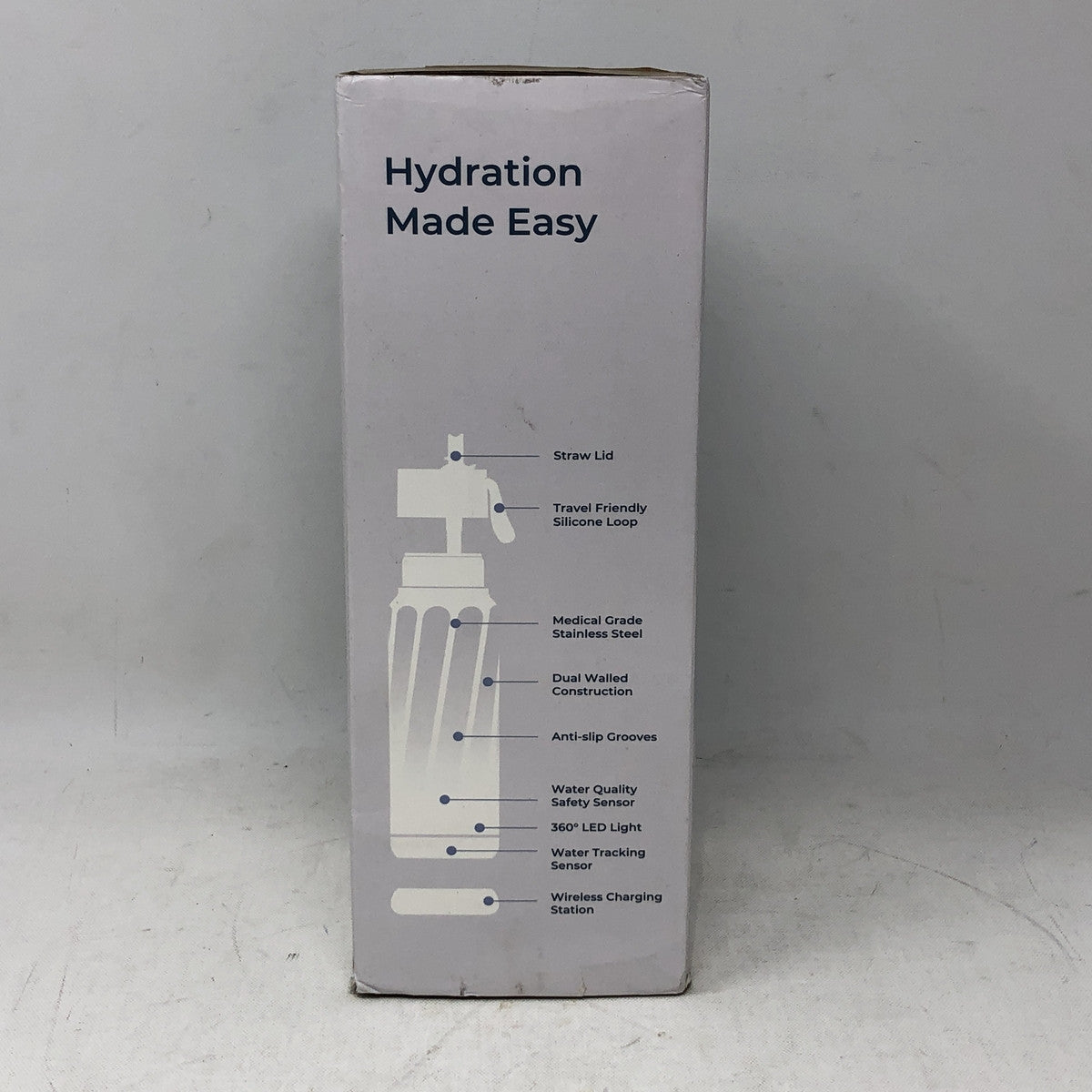Water H Smart Water Bottle W/ TDS Sensing & Hydration AI Tech 18Oz