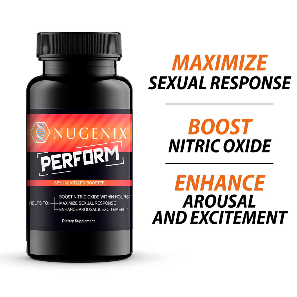 (2 Pack) Nugenix Perform Sexual Vitality & Nitric Oxide Booster, Men'S Health Supplement, 63 Count