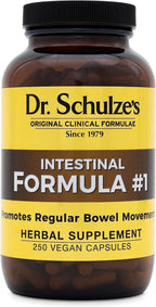 Intestinal Formula #1, All Natural Bowel Colon Cleanse, Promotes Regular Bowel Movements, Improves Detoxification, Immune Support, Herbal Supplements, Vegan - 250 Ct