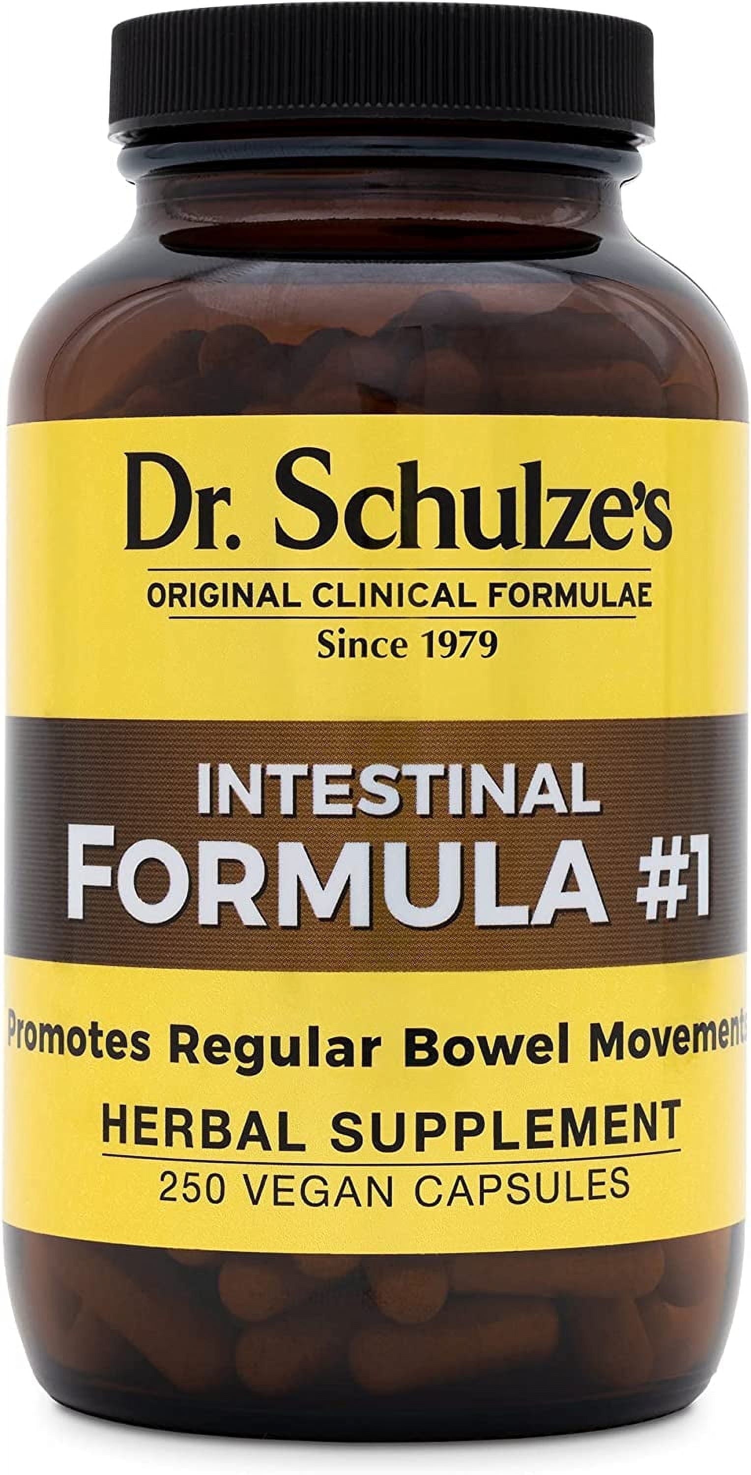 Intestinal Formula #1, All Natural Bowel Colon Cleanse, Promotes Regular Bowel Movements, Improves Detoxification, Immune Support, Herbal Supplements, Vegan - 250 Ct