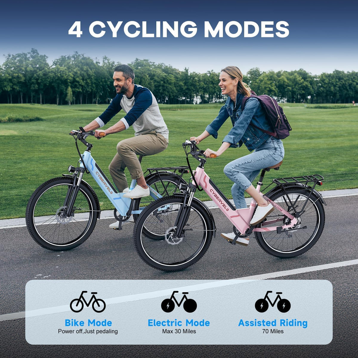 26" Electric Bike for Adult,1000W Peak, up 80 Miles Removable Battery Ebike,Adult Electric Bicycles for All Terrain,Men Women Ebike, 7-Speed