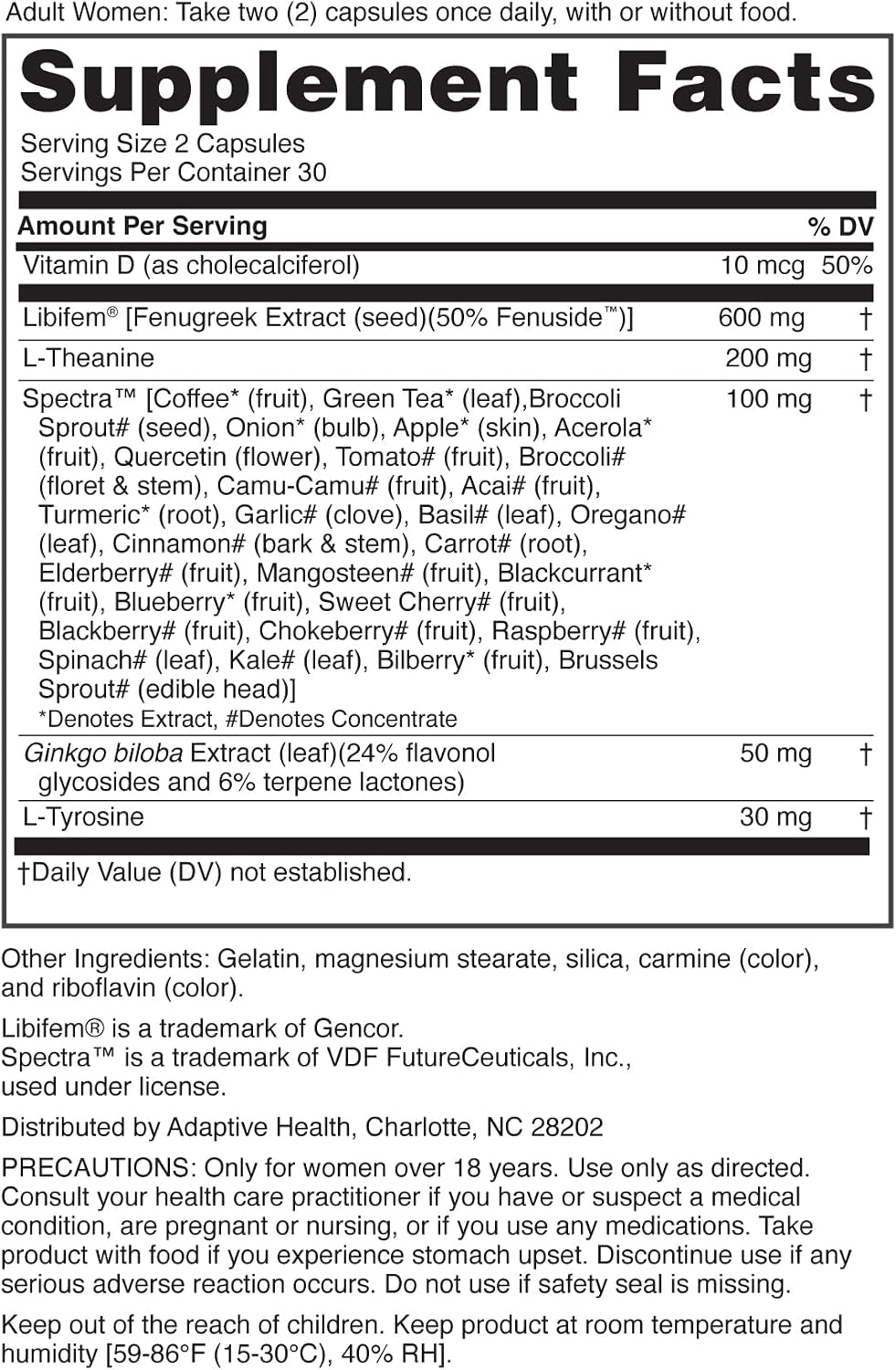 for Women: Libido Support for Women, Vitality Booster - 60 Count | Excite Desire, Enhance Satisfaction, Ease Stress, Promote Positive Mood