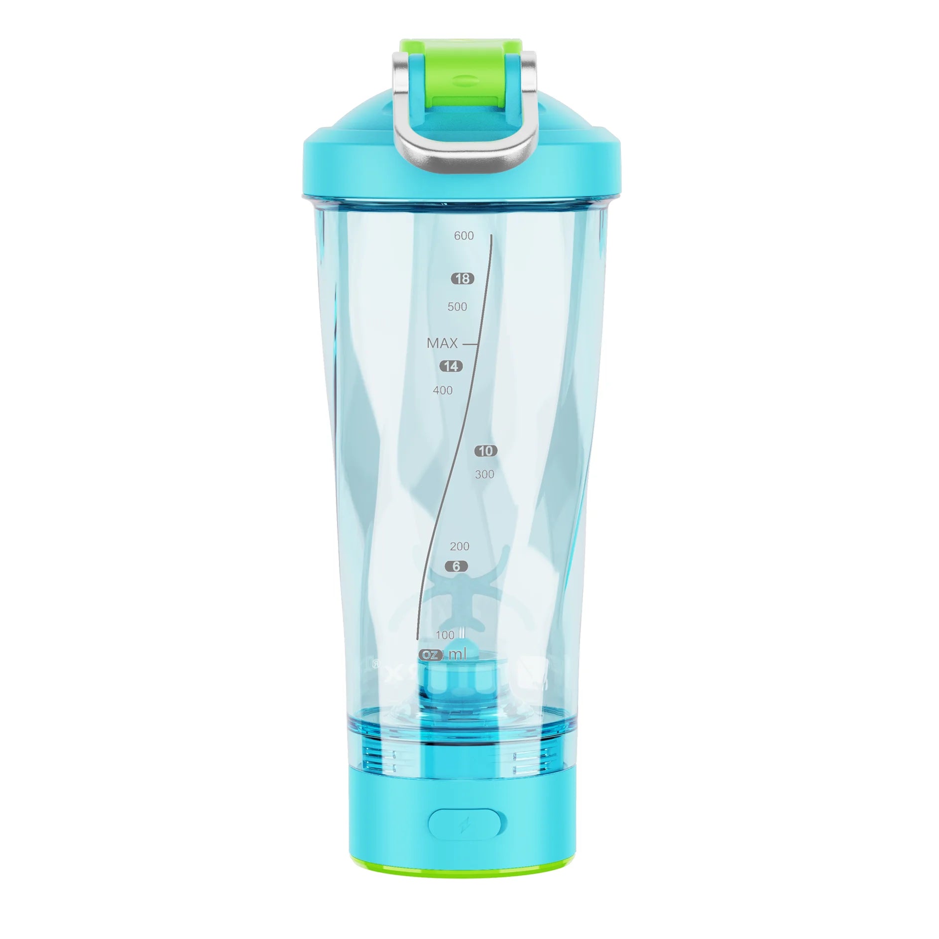 Electric Shaker Bottle - Vortexboost Portable USB C Rechargeable Protein Shake Mixer, Shaker Cups for Protein Shakes, BPA Free, Waterproof, Colored Light Base, 24 Oz