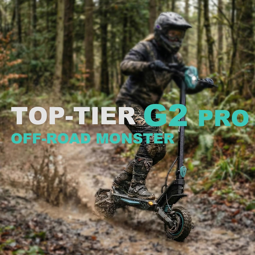 Off Road Electric Scooter for Adults, E Scooter with Dual 1000W Motors, Foldable Scooters, 10" Tires, up to 35 MPH Top Speed, 31-35 Miles Range, Dual Brake & Dual Suspension