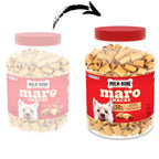 Marosnacks Small Dog Treats with Real Bone Marrow, Crunchy Dog Snacks, 40 Oz Canister