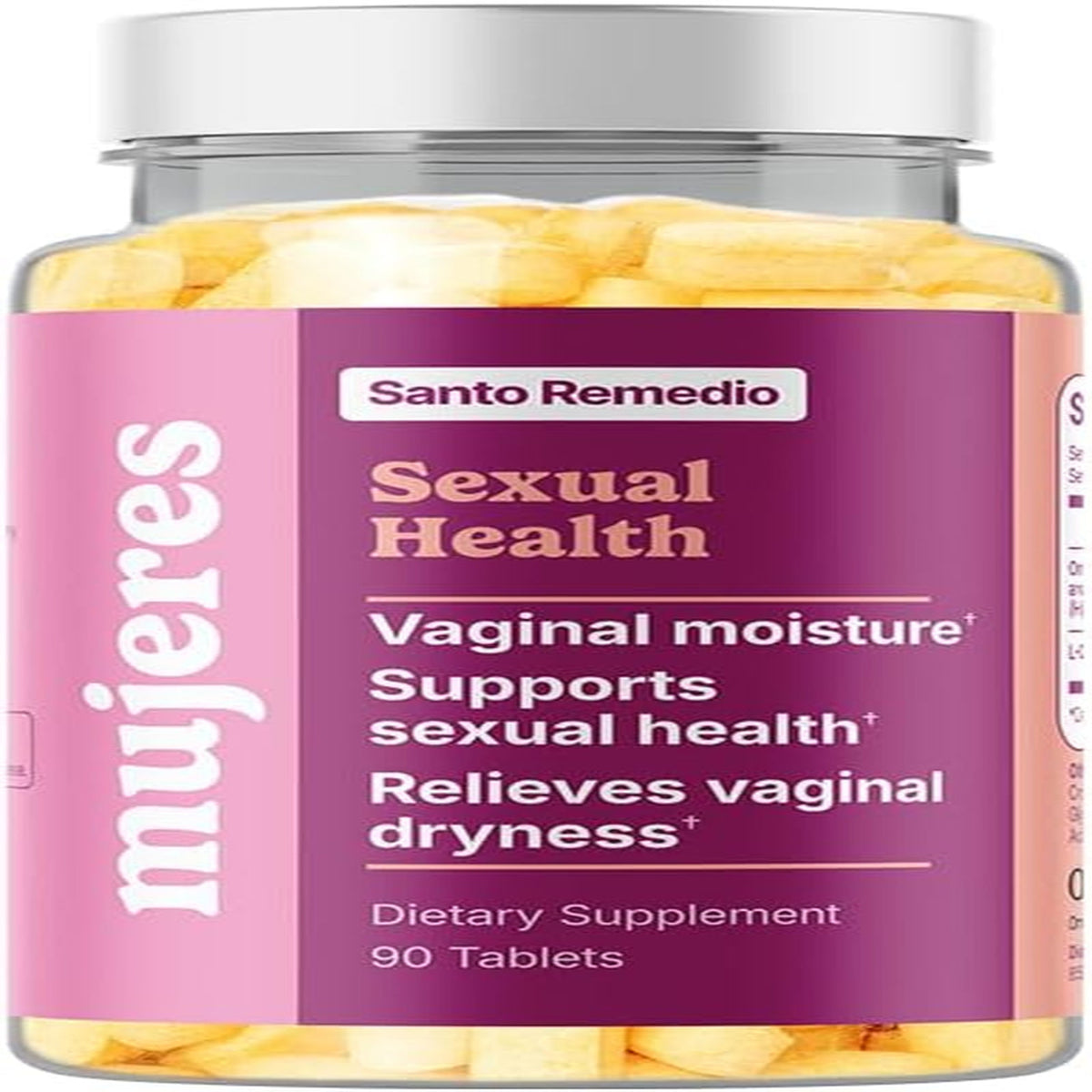 Mujeres Sexual Health Dietary Supplement - 30 Servings | Supports Vaginal Moisture and Hydration, Supports Energy and Blood Circulation, Hormone-Free Formula - 90 Tablets