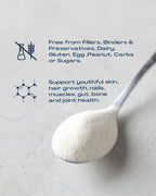 Collagen Peptides Powder Skin, Hair, Muscles & Joints, Women & Men of All Ages, 200G