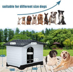 Dog House for Small, Medium and Large Dogs, Plastic, 26 Inch High
