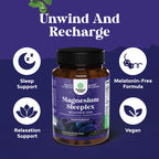 Magnesium Sleeplex Sleep Supplement, Melatonin Free Sleep Aid, 90 Capsules