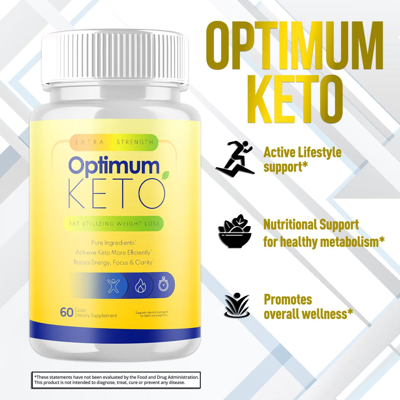 (5 Pack) Optimum Keto - Supplement for Weight Loss - Energy & Focus Boosting Dietary Supplements for Weight Management & Metabolism - Advanced Fat Burn Raspberry Ketones Pills - 300 Capsules