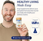 Snap Prostate Health for Men, Saw Palmetto & Botanicals for Prostate & Urinary Support, Men’S Wellness Supplement, 90 Capsules