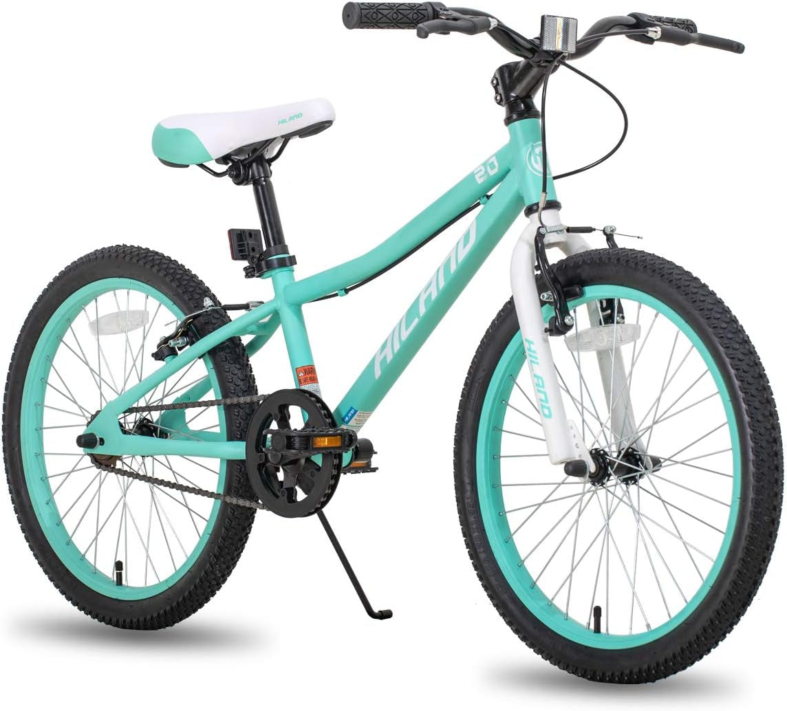 HILAND 20 Inch Kids' Bicycles Mountain Bike for Boys, Girls 5+ Years Old, Single Speed Kids Bicycles with Dual Handbrakes, Child Bike | Kids Bicycles