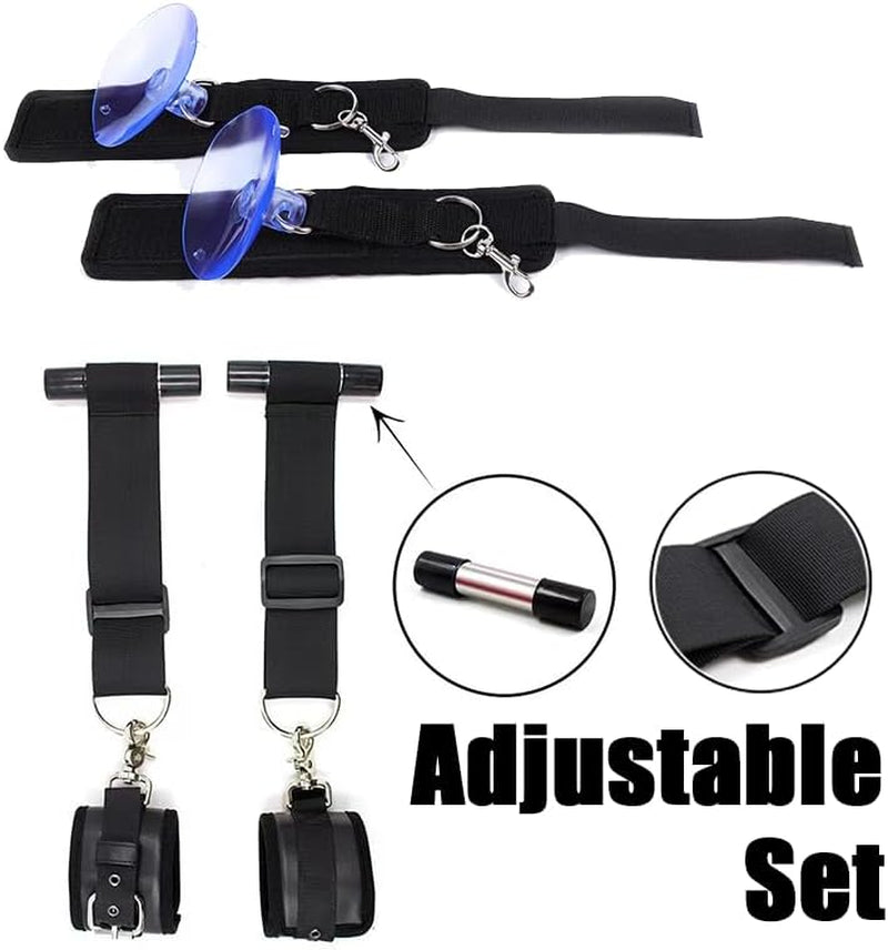 Sex Furniture Sex Swings Sex Bondage Sex Restraints Sweater Adult Toys Wide Plush Padded Leather Material Can Hold up to 350 Lbs Black.