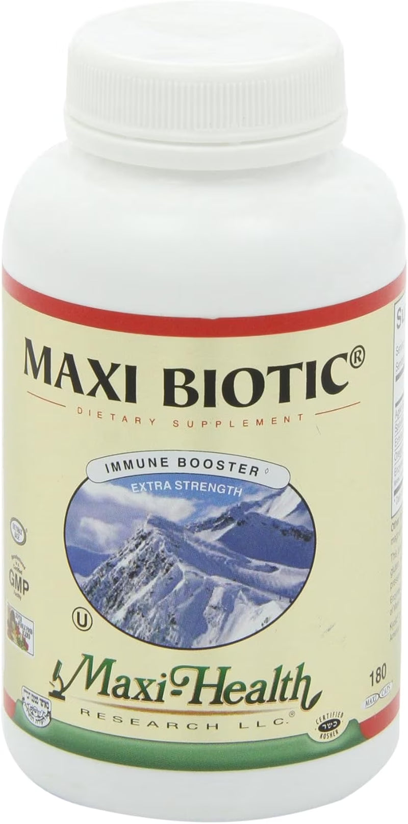 Maxi Health Maxi Biotic Aged Garlic Extract for Adults – Kyolic Garlic, Echinacea & Spirulina – 180 Caps