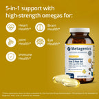 Omegagenics Fish Oil EPA-DHA 1000 Mg - High Potency - Omega-3 Fish Oil Supplement - for Heart Health, Musculoskeletal Health & Immune System Health* - with DHA & EPA - 120 Softgels