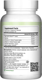 Maxi Health Maxi Biotic Aged Garlic Extract for Adults – Kyolic Garlic, Echinacea & Spirulina – 180 Caps