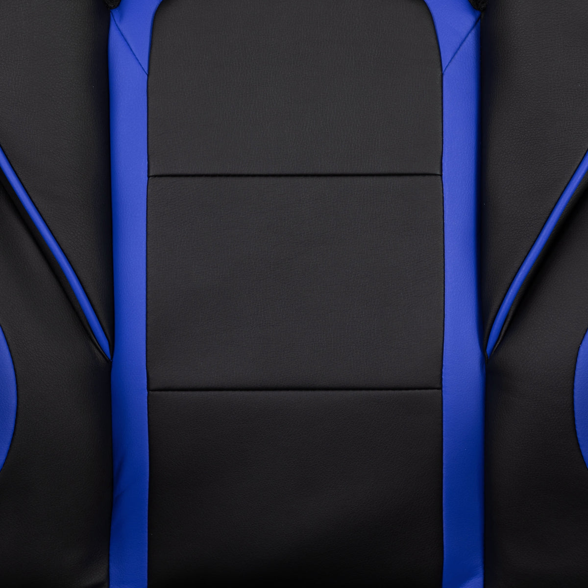 Black/Blue Ergonomic Gaming Chair -Recline Back/Arms, Footrest, Massaging Lumbar