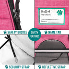 Airline Approved Pet Carrier for Cat, Soft Sided Dog Carrier for Small Dog, Cat Travel Supplies Accessories Indoor Cat, Ventilated Pet Carrying Bag Medium Large Kitten Puppy, Small Heather Pink