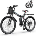 Electric Bike for Adults, 1000W Peak Folding Electric Mountain Bike 26'' Commuter Ebike 19.8 MPH Foldable Ebike Adult Electric Bicycles with Battery, Dual Shock Absorber, SGS Certified to UL2849