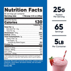 Whey Protein Concentrate Powder (Strawberry Milkshake) 5LBS - Protein Supplement
