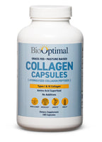 Biooptimal Collagen Peptides Pills and Supplements for Hair, Skin, Nails & Joints, Non-Gmo, Women & Men of All Ages,180 Capsules