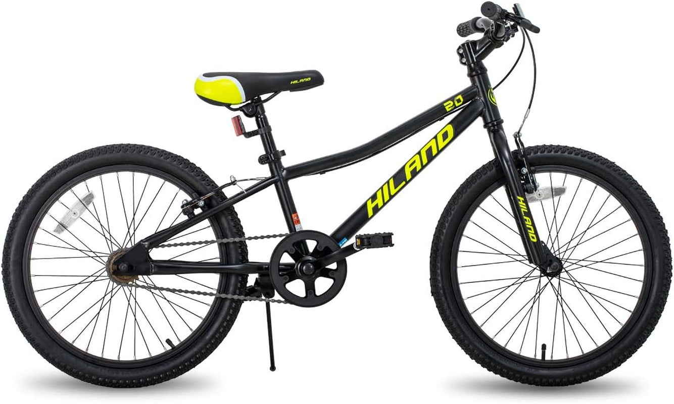 HILAND 20 Inch Kids' Bicycles Mountain Bike for Boys, Girls 5+ Years Old, Single Speed Kids Bicycles with Dual Handbrakes, Child Bike | Kids Bicycles