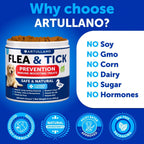 Flea & Tick Chews for Dogs 240 Count 2-Pack Vitamins B1/B6/B12 All Breeds