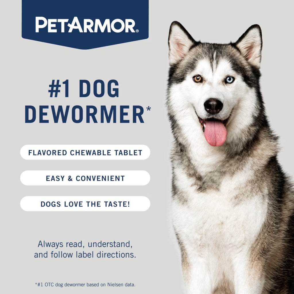 (2 Pack)  for Dogs 7 Way De-Wormer for Medium & Large Dogs