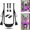 Sex Furniture Sex Swings Sex Bondage Sex Restraints Sweater Adult Toys Wide Plush Padded Leather Material Can Hold up to 350 Lbs Black.