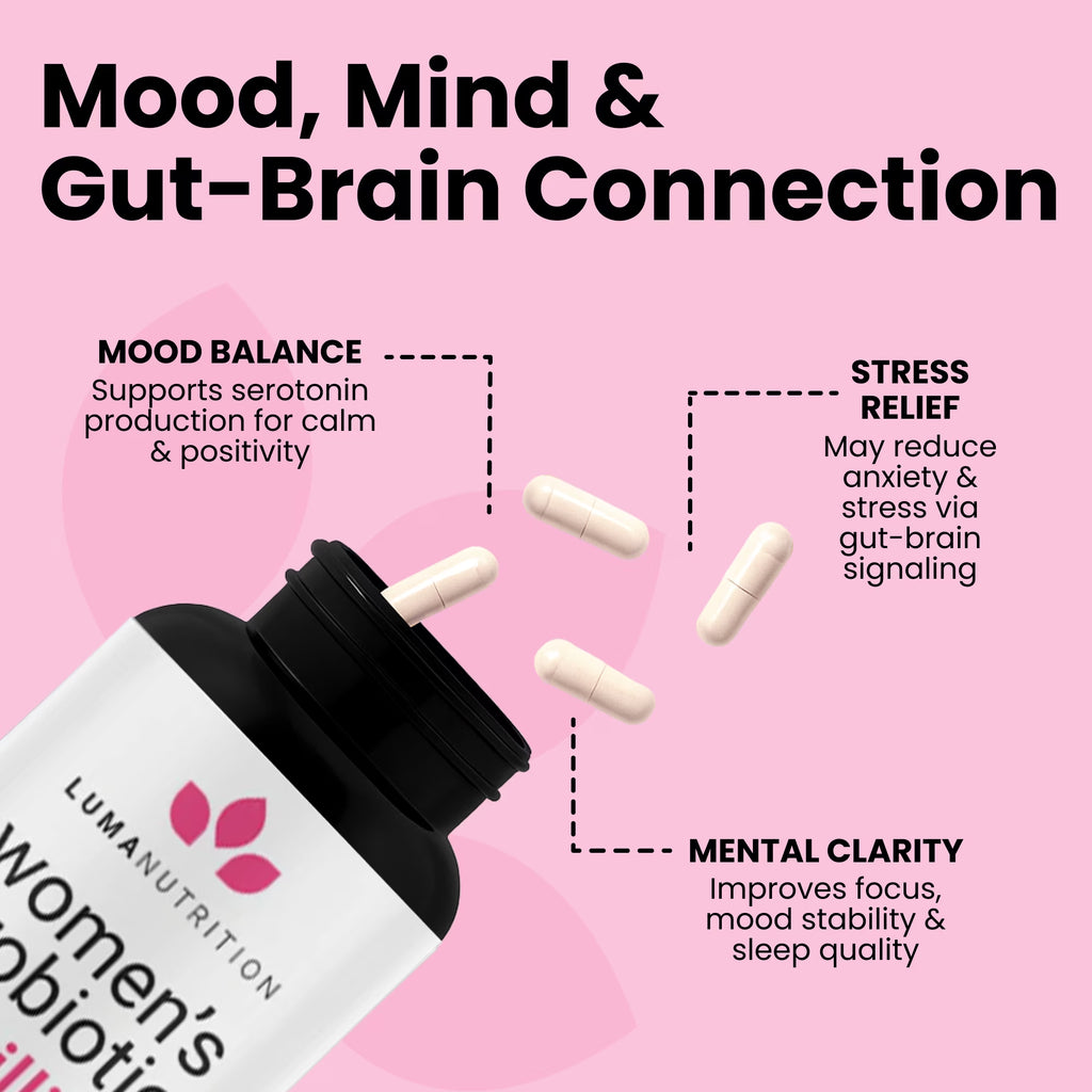 Probiotics for Women with Prebiotics - 50 Billion CFU per Serving - Formulated for Digestive, Immune & Feminine Support - 60 Capsules