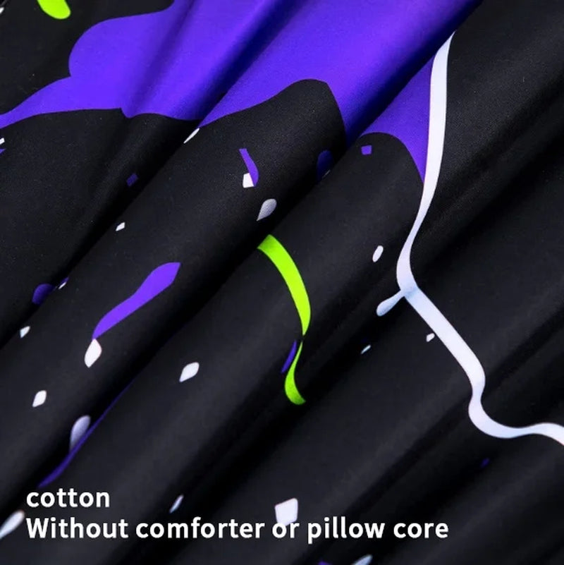 Bedding Set 3 Pieces Black Gamepad Duvet Sets, Queen