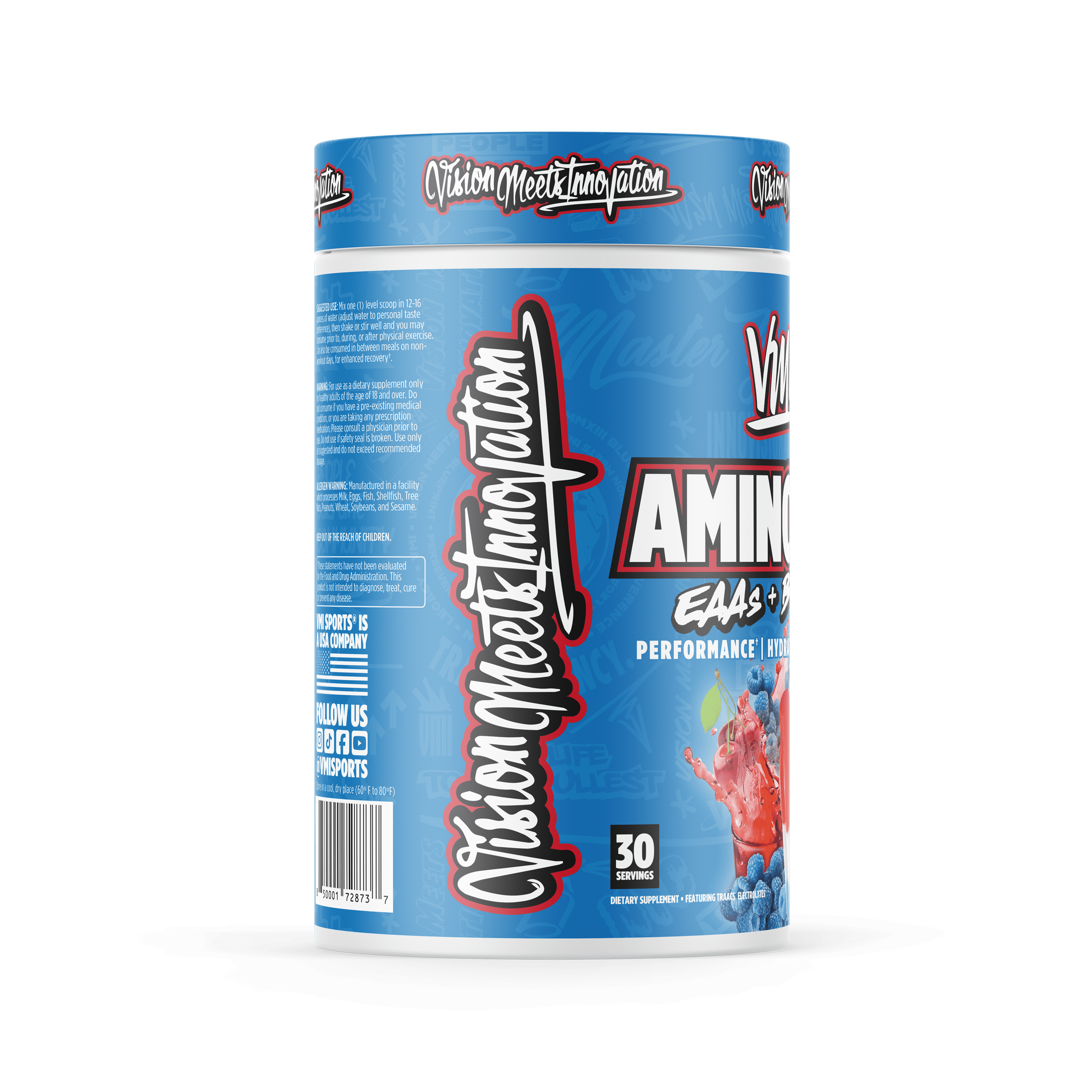 Aminogex Ultra | EAA + BCAA Powder | Amino Acid + Hydration Recovery Drink with Electrolytes, Betaine and Glutamine | (30 Servings) Patriot Pop