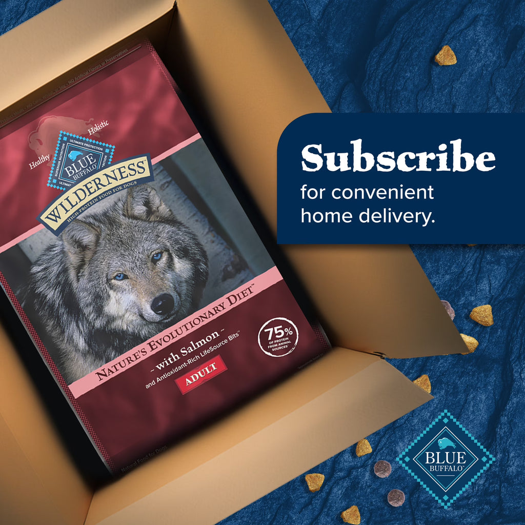 Wilderness Natural High-Protein Adult Dog Dry Food, Salmon Recipe, 24 Lb.