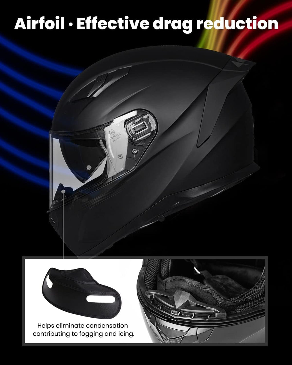MIPS Motorcycle Full Face Helmet Pinlock Insert anti Fog Dual Visor Racing Casco De Moto Men Women DOT Model 129M