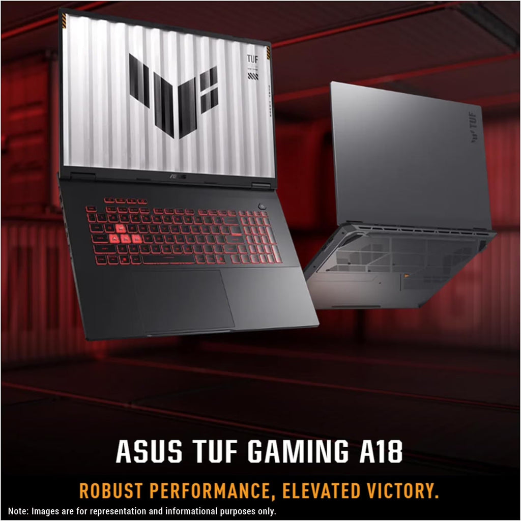 TUF Gaming Laptop A18 Inch - NVIDIA RTX 5060 - AMD Ryzen 7 260 Beat I9-13905H - 18" WUXGA Display 144Hz - 32GB RAM - 2TB Pcie SSD -RGB Backlit Keyboard - Thunderbolt 4 - FHD Camera - Windows 11