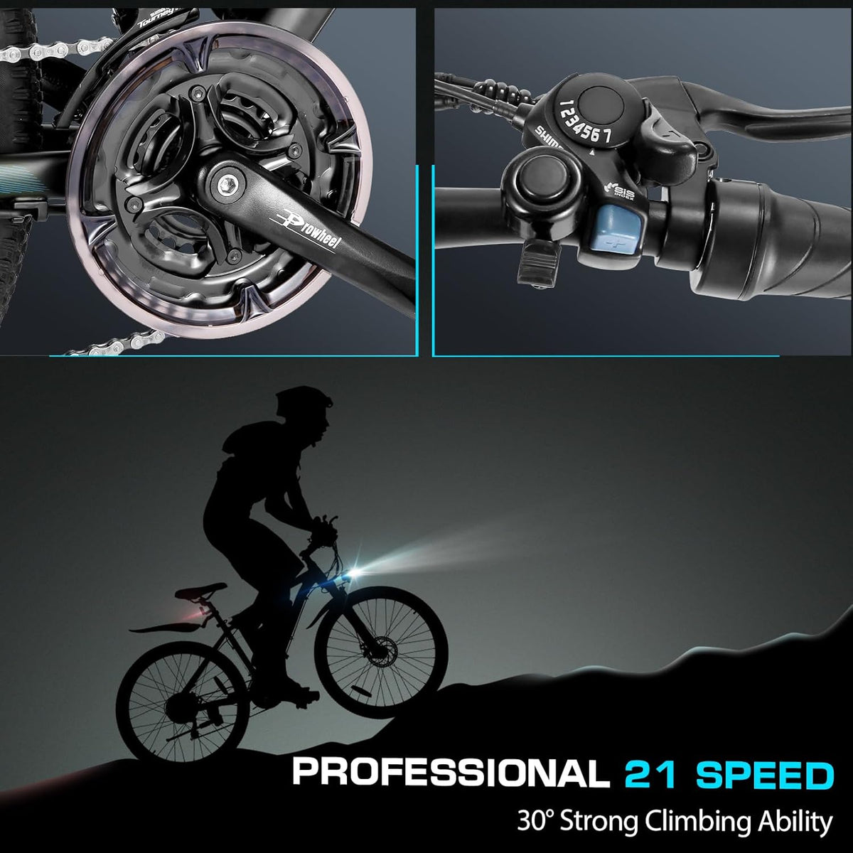 Electric Bike for Adults, 27.5" Electric Mountain Bike, Peak 749W Ebike 19.8MPH Electric Bike with 48V 499.2WH Battery, up to 50 Miles, 21 Speed Adult Electric Bicycles, SGS Certified to UL2849
